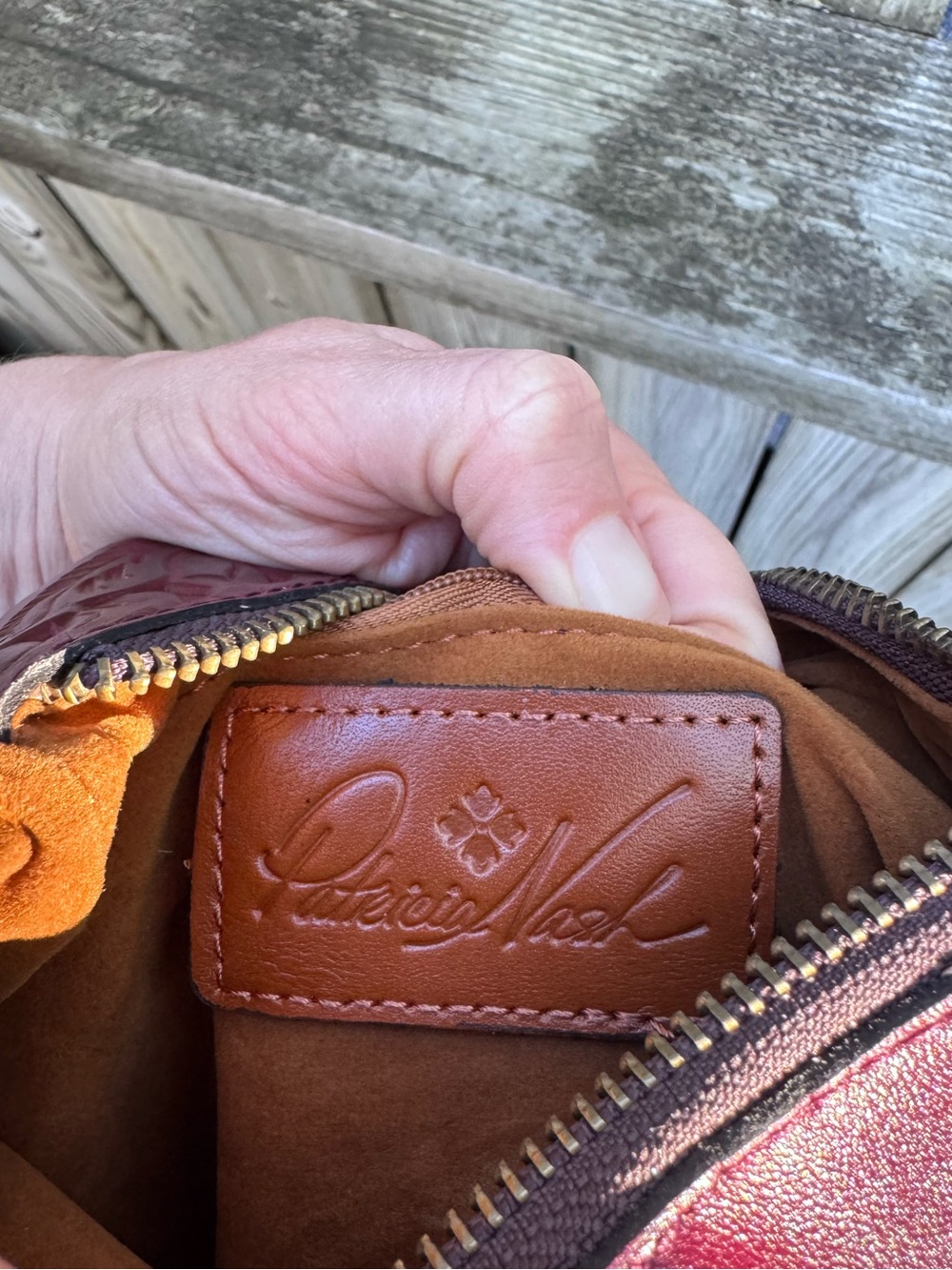 Patricia Nash Leather Wristlet - Picture 9 of 9